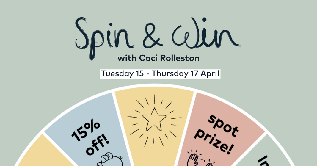 You're Invited! Spin & Win with Caci Rolleston!