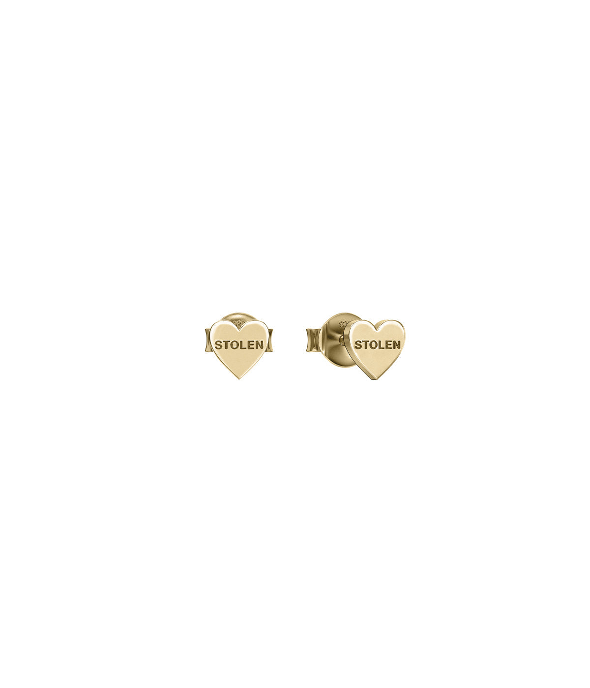 Stolen Heart Earrings - Gold
