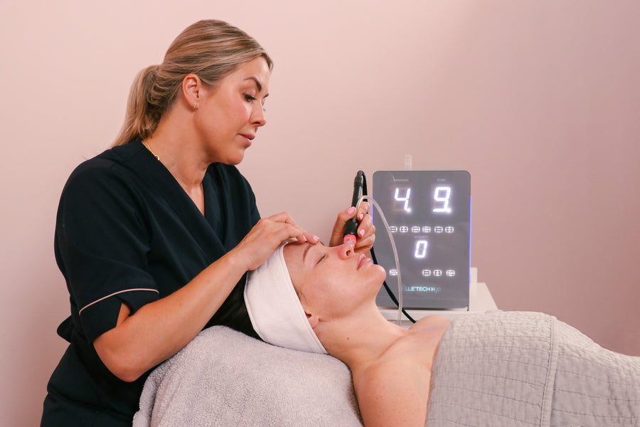Hydradermabrasion treatment at Caci