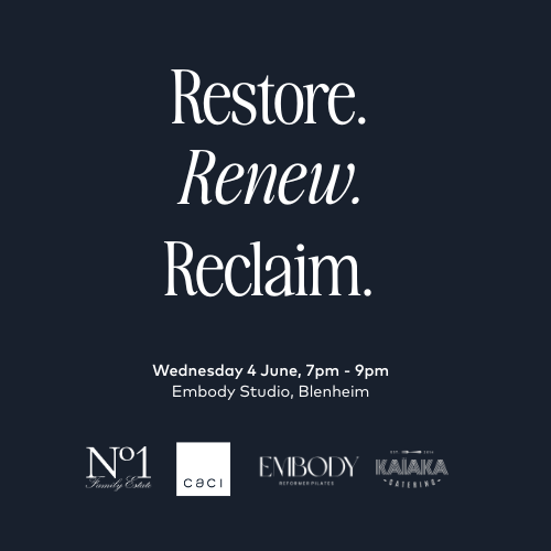 Ticket: Restore. Renew. Reclaim | Caci Blenheim x Embody Studio