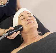 Sonophoresis facial reduces redness for smoother tone and texture